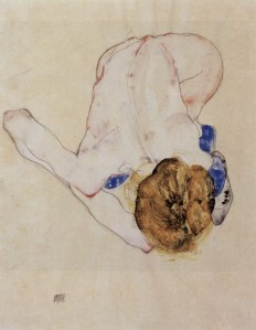 Woman’s-Back-by-Egon-Schiele-1912